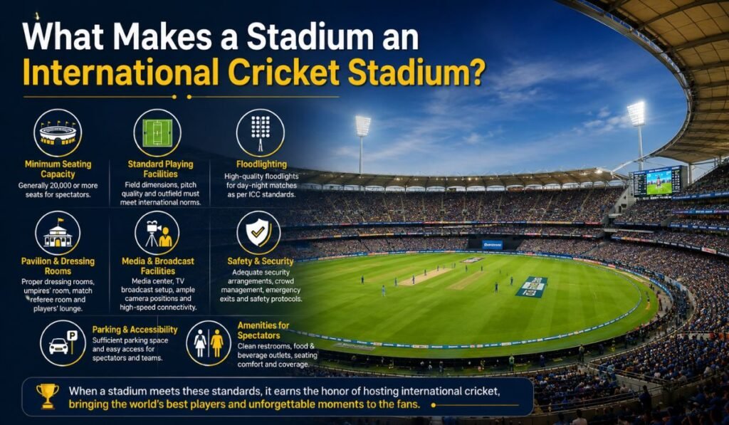 What Makes a Stadium an International Cricket Stadium