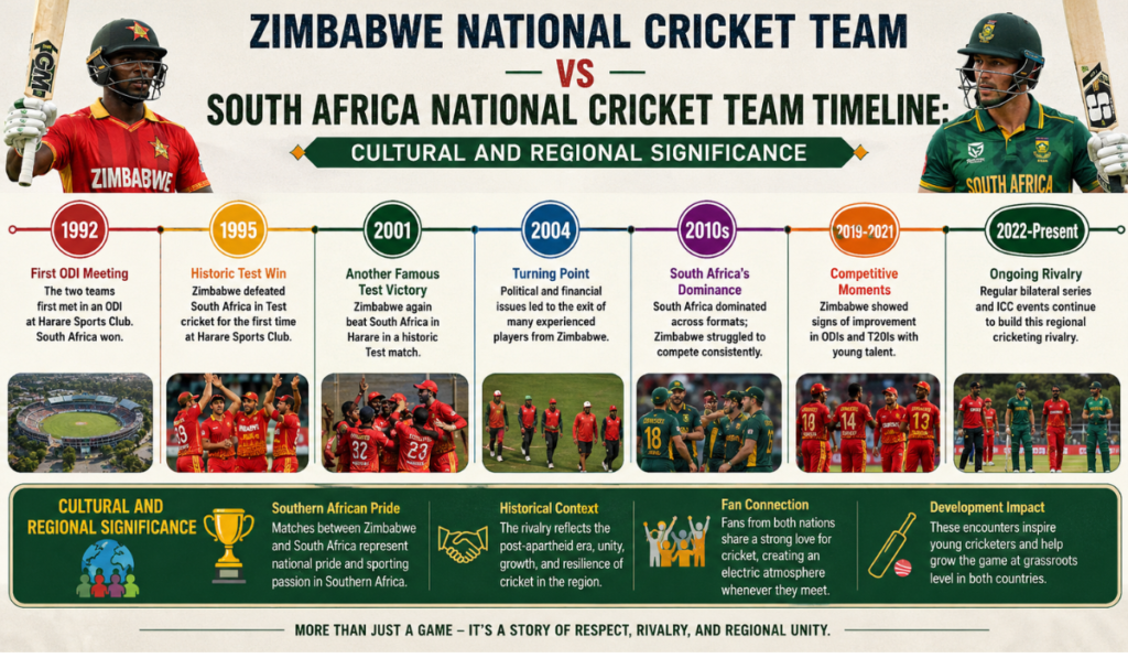 zimbabwe national cricket team vs south africa national cricket team timeline