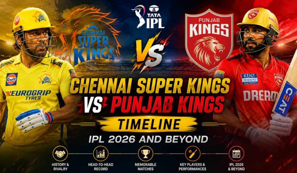 Chennai Super Kings vs Punjab Kings Timeline