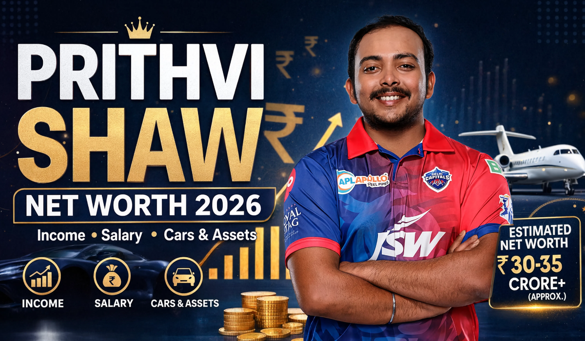 Prithvi Shaw Net Worth