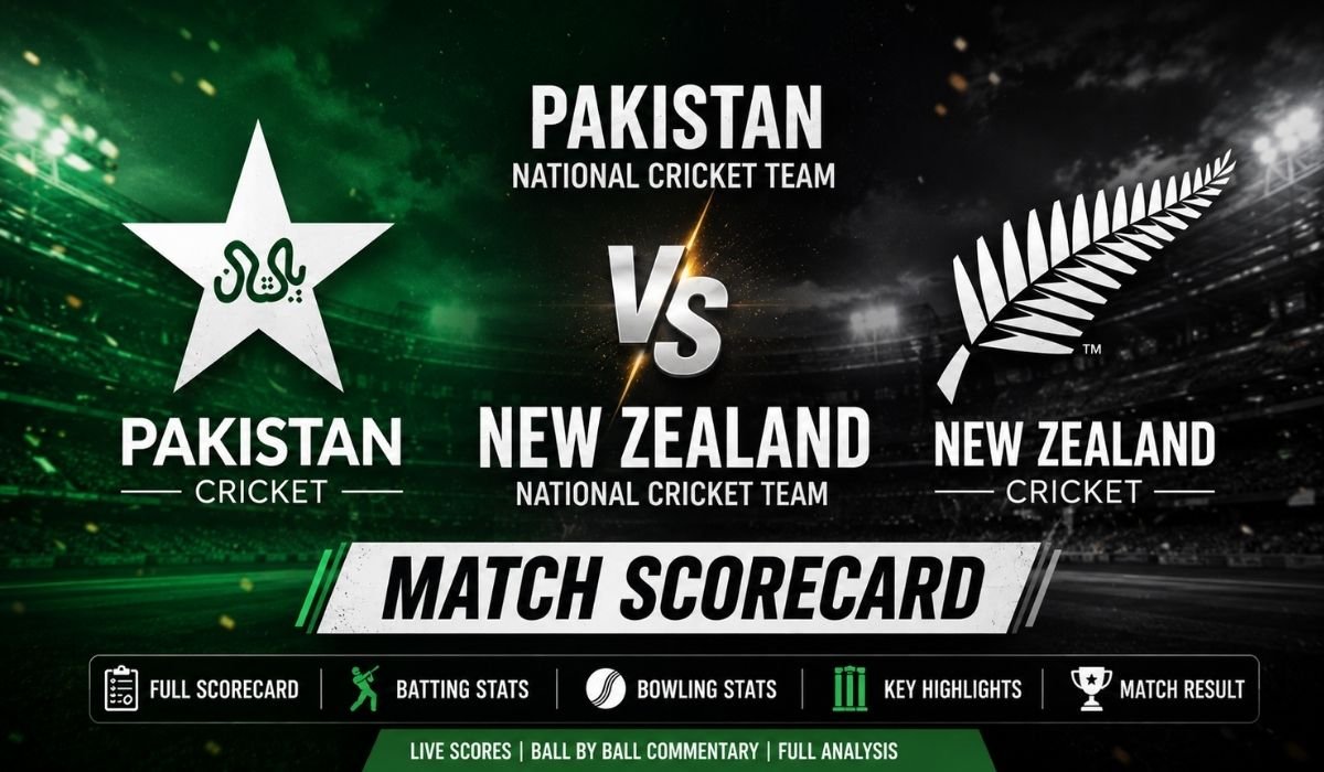 Pakistan National Cricket Team vs New Zealand National Cricket Team Match Scorecard