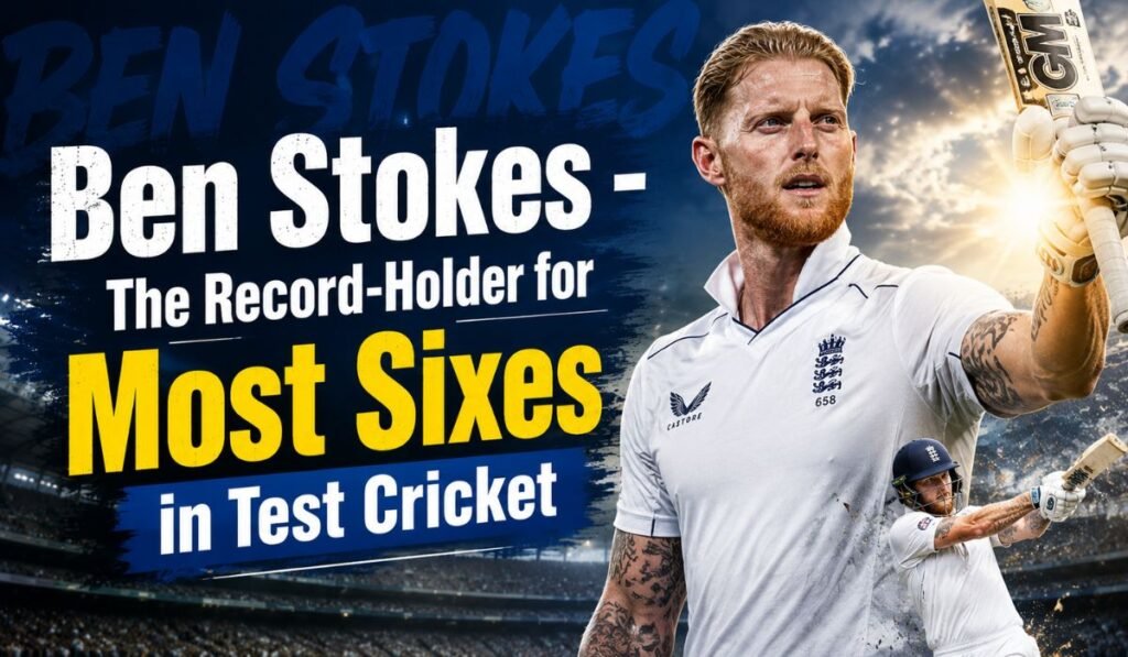 Ben Stokes - The Record-Holder for Most Sixes in Test Cricket