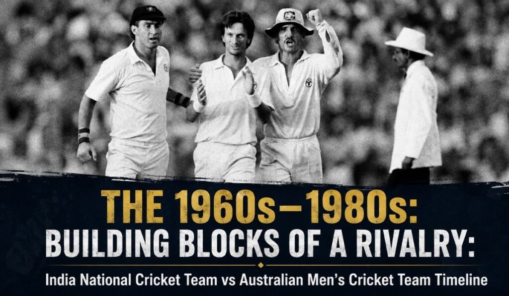 The 1960s–1980s Building Blocks of a Rivalry India National Cricket Team vs Australian Men Cricket Team Timeline