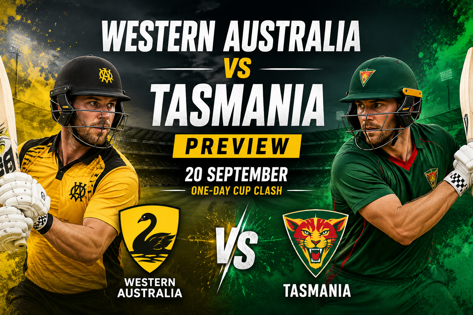 Western Australia vs Tasmania Preview: 20 September One-Day Cup Clash