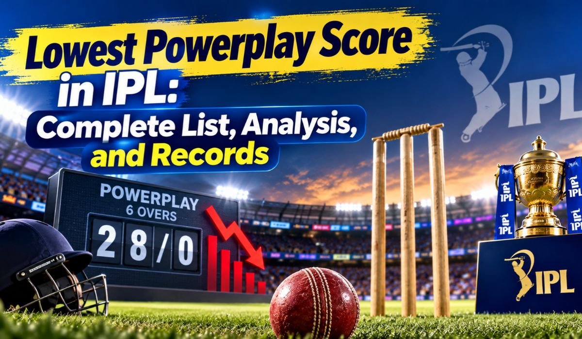 Lowest Powerplay Score in IPL