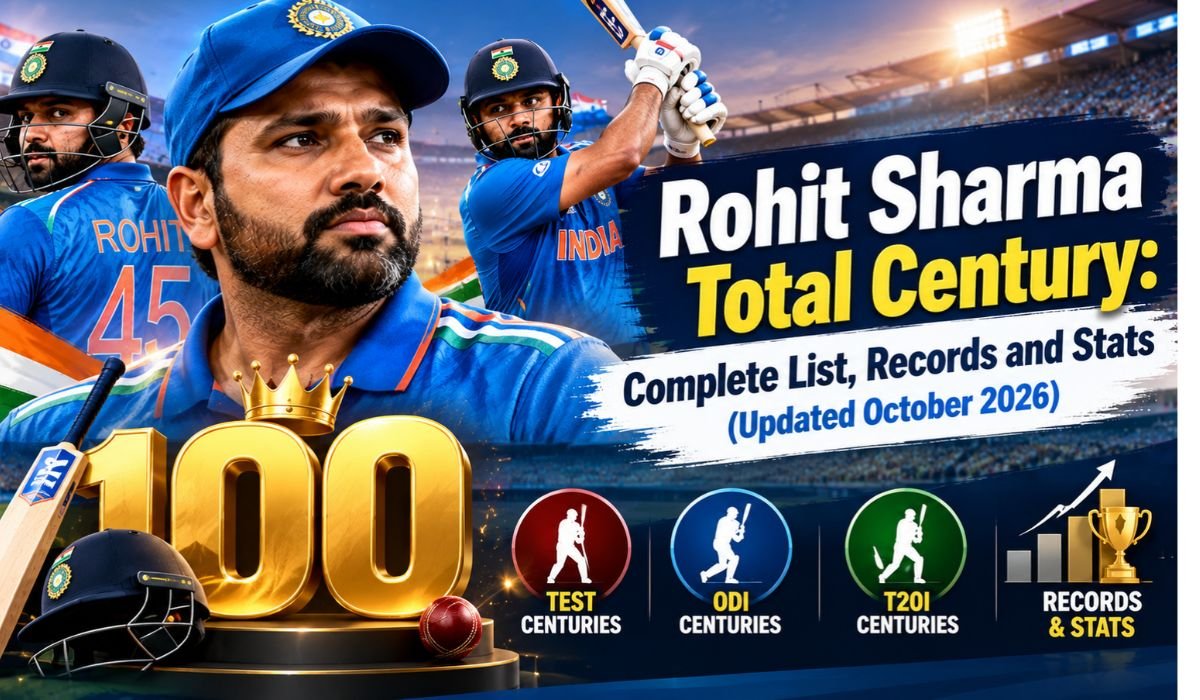 Rohit Sharma Total Century