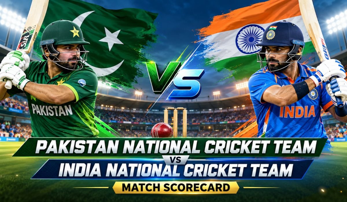 pakistan national cricket team vs india national cricket team match scorecard
